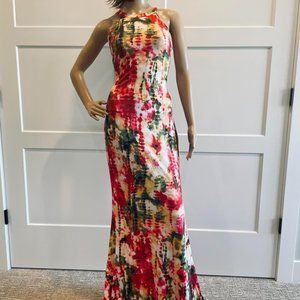 ORANGE/MULTI COLOR MAXI DRESS